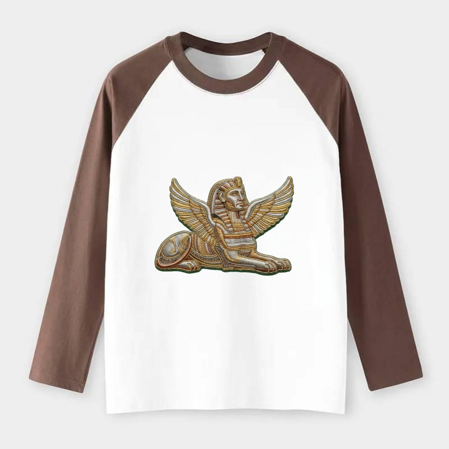 Sphinx - Raglan Long Sleeve T-Shirt - Coffee