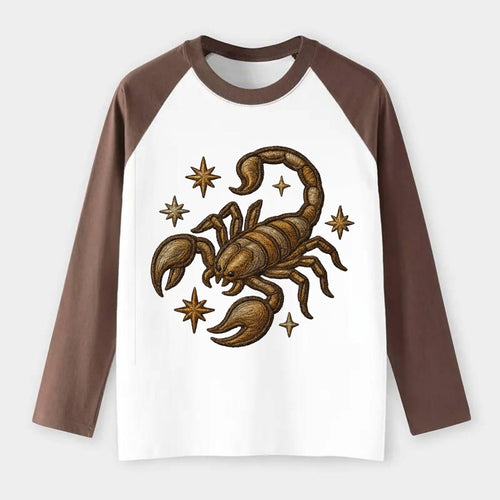 Scorpio Scorpion  - Raglan Long Sleeve T-Shirt
