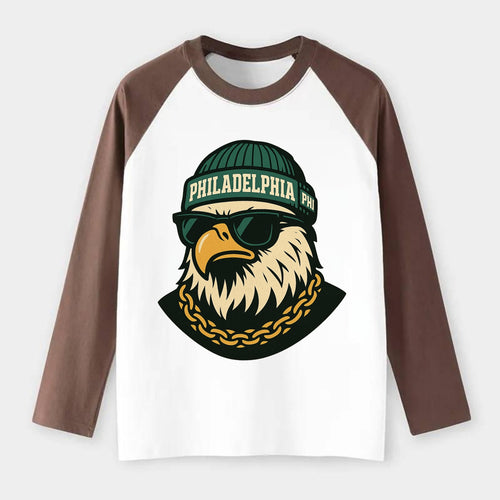 eagle philadelphia phi green us East - Raglan Long Sleeve T-Shirt