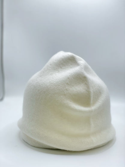 Gorro de punto Pandaize 100 % lana merino con elegante borde enrollado: gorro unisex de moda para otoño/invierno.