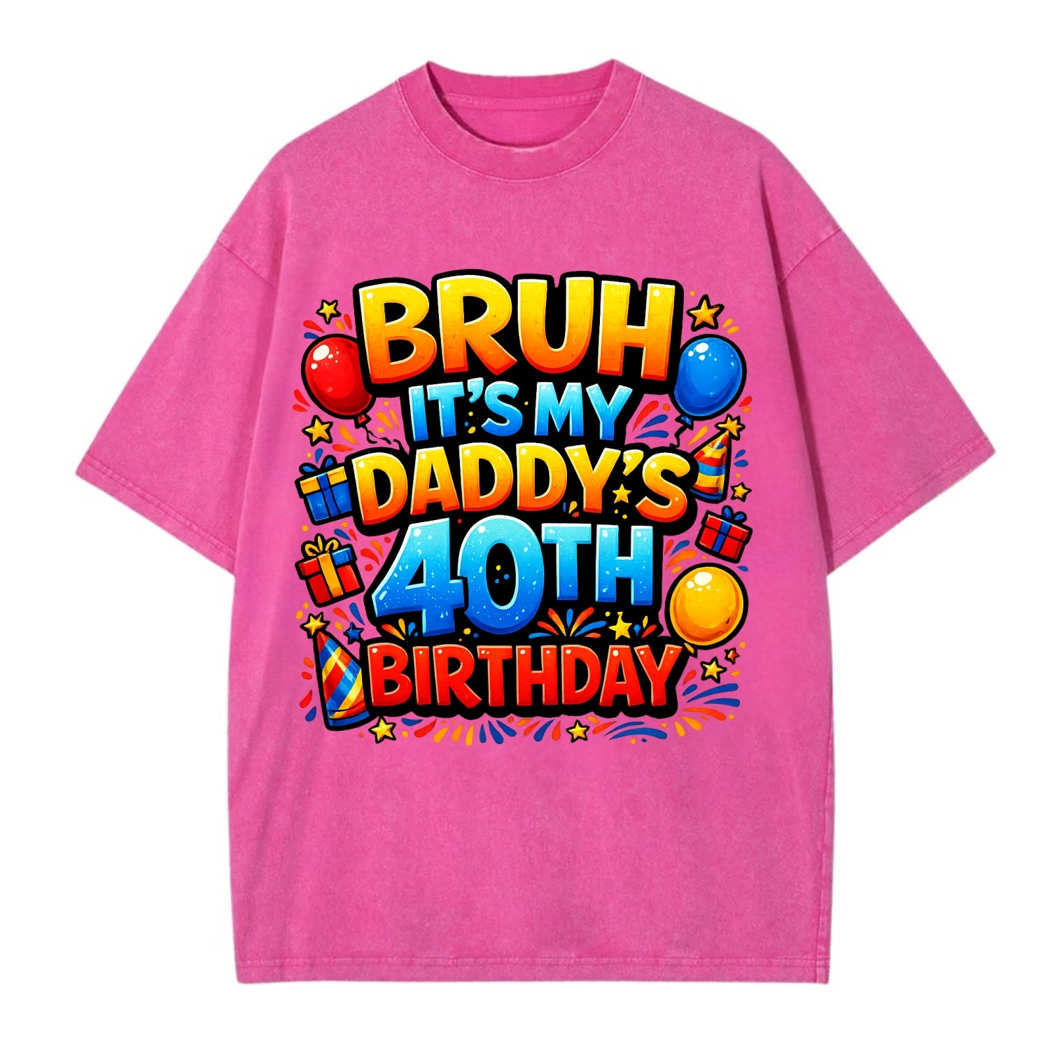 Daddy's 40th Birthday - Vintage T-shirt