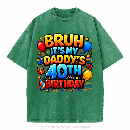 Daddy's 40th Birthday - Vintage T-shirt