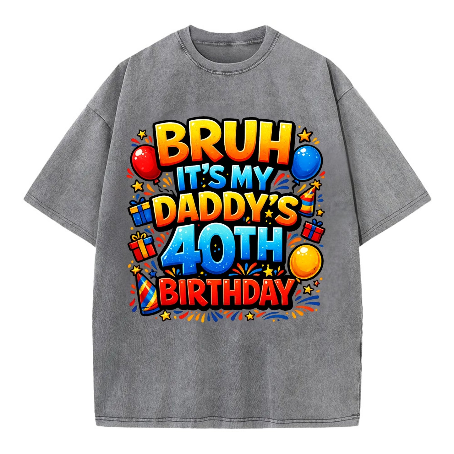Daddy's 40th Birthday - Vintage T-shirt