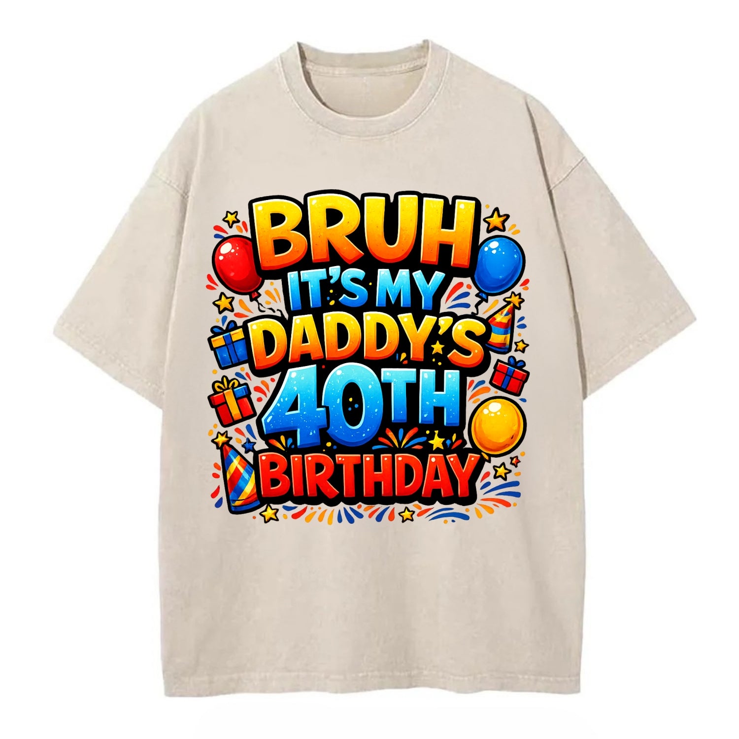 Daddy's 40th Birthday - Vintage T-shirt