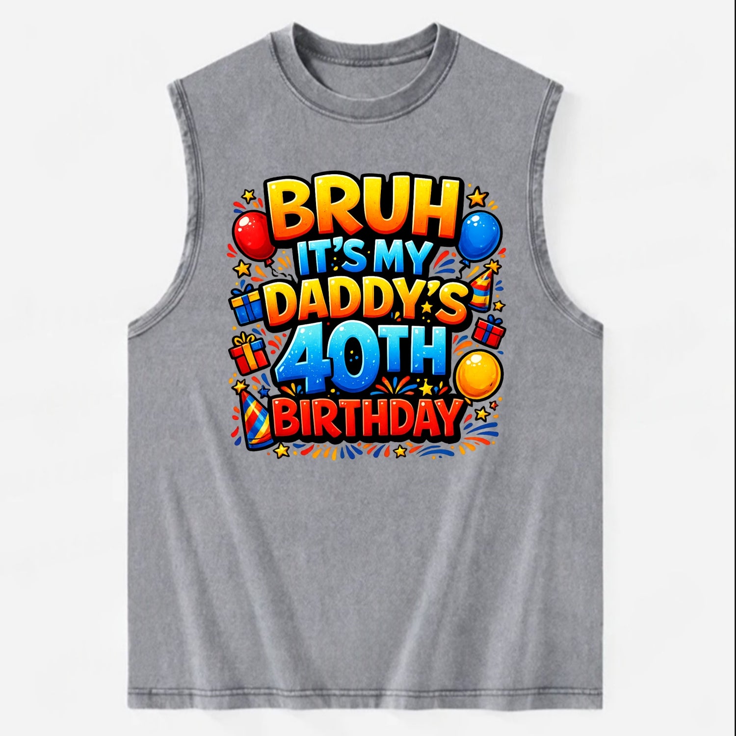 Daddy's 40th Birthday - Vintage Washed Tank
