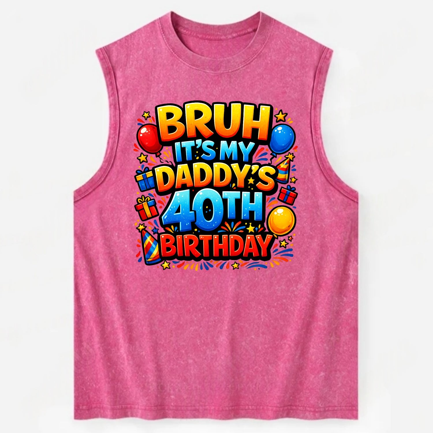 Daddy's 40th Birthday - Vintage Washed Tank