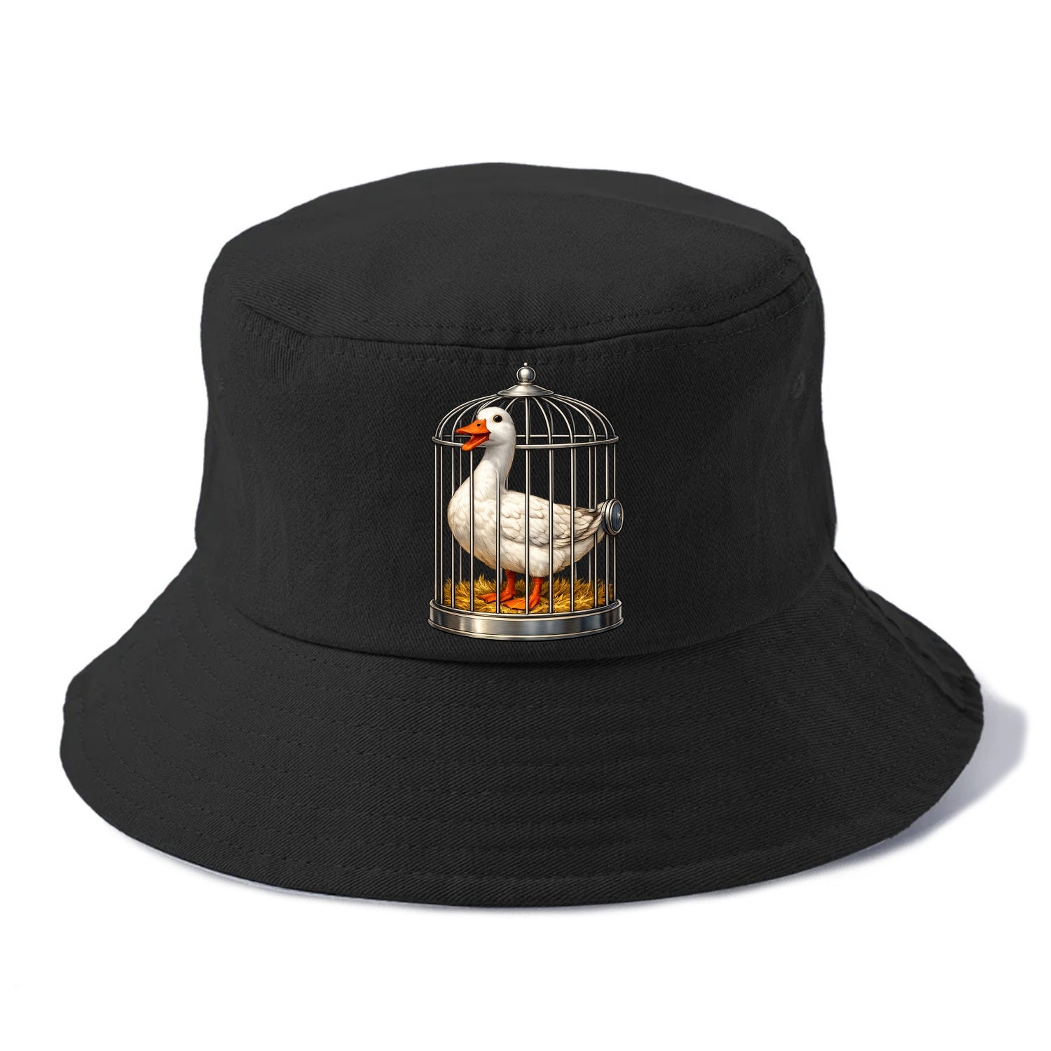 Duck In Cage - Bucket Hat