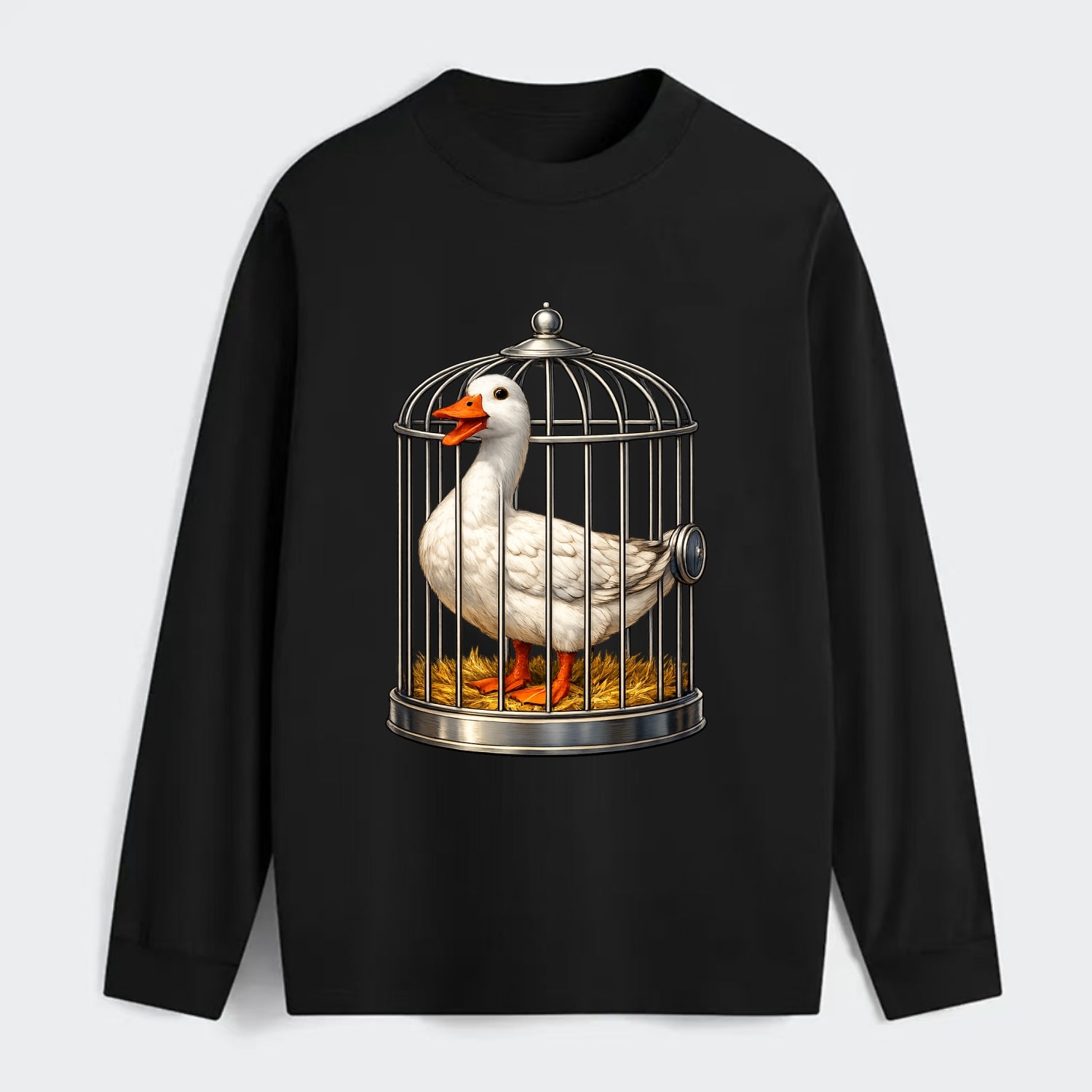 Duck In Cage - Classic Long Sleeve Shirt