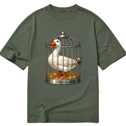 Duck In Cage - Classic T-shirt