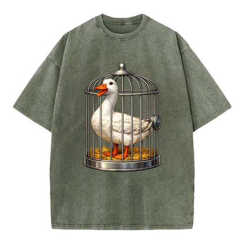 Duck In Cage - Vintage T-shirt