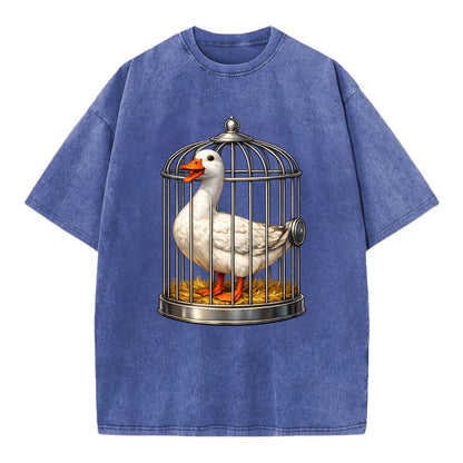 Duck In Cage - Vintage T-shirt