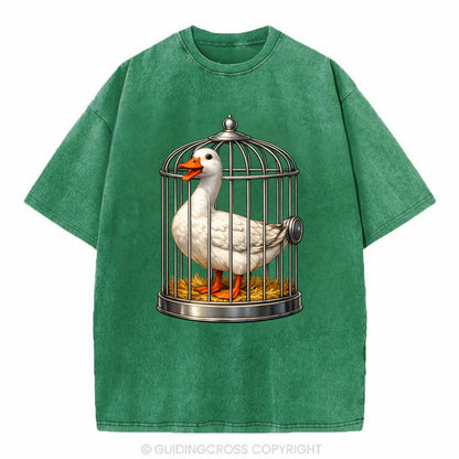 Duck In Cage - Vintage T-shirt