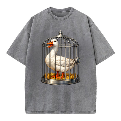 Duck In Cage - Vintage T-shirt