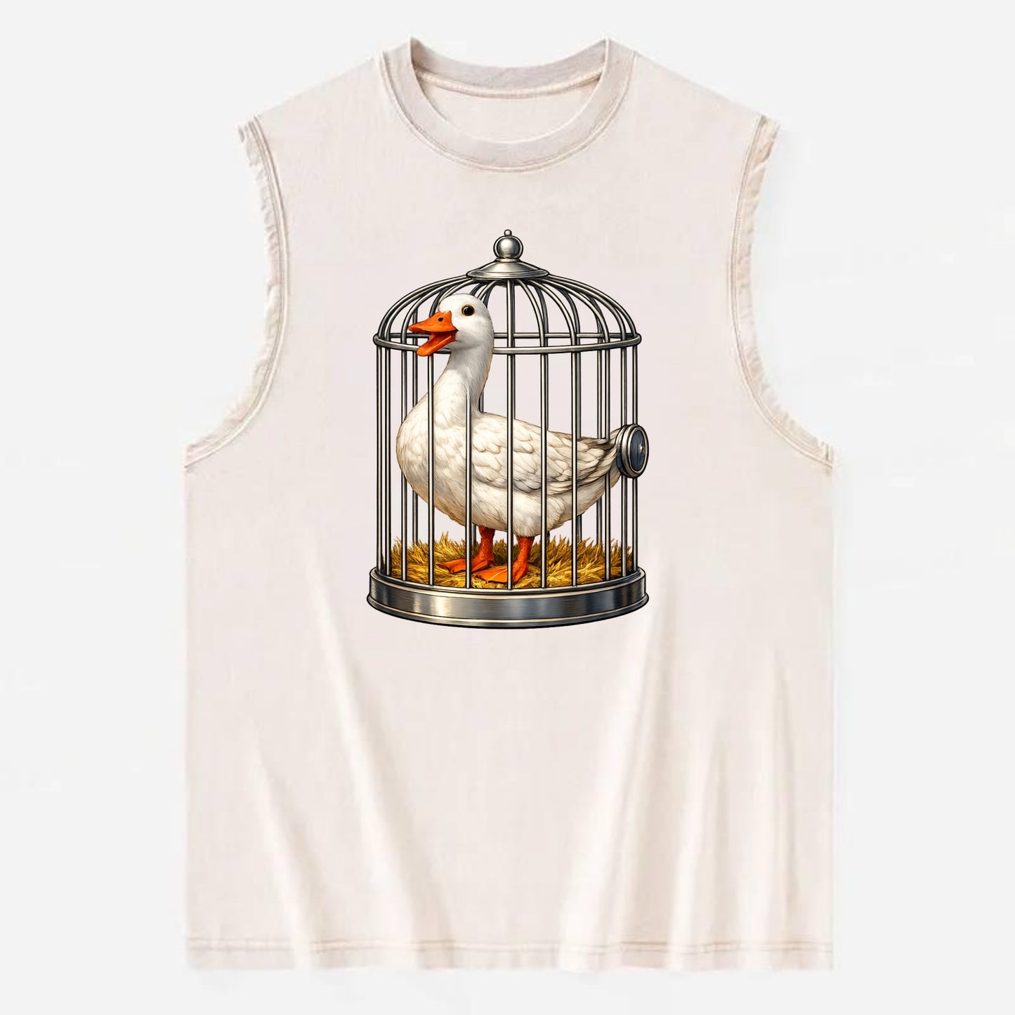 Duck In Cage - Vintage Washed Tank