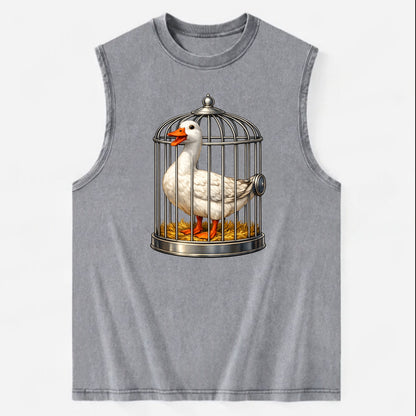 Duck In Cage - Vintage Washed Tank