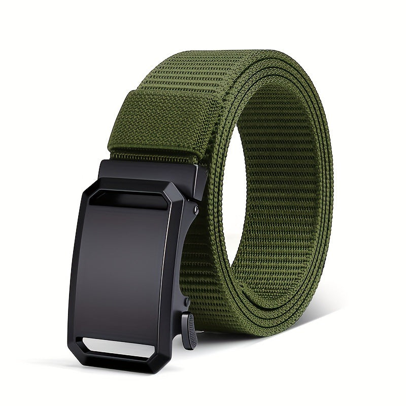 Durable Tactical Nylon Belt with Auto-Lock Buckle