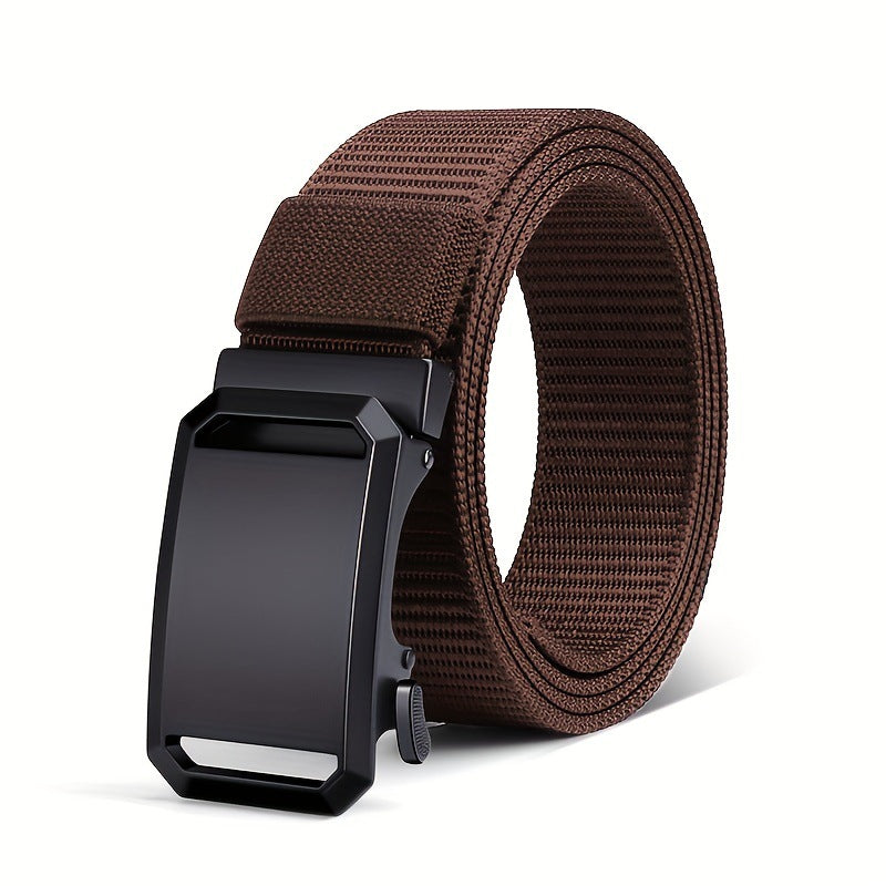 Durable Tactical Nylon Belt with Auto-Lock Buckle