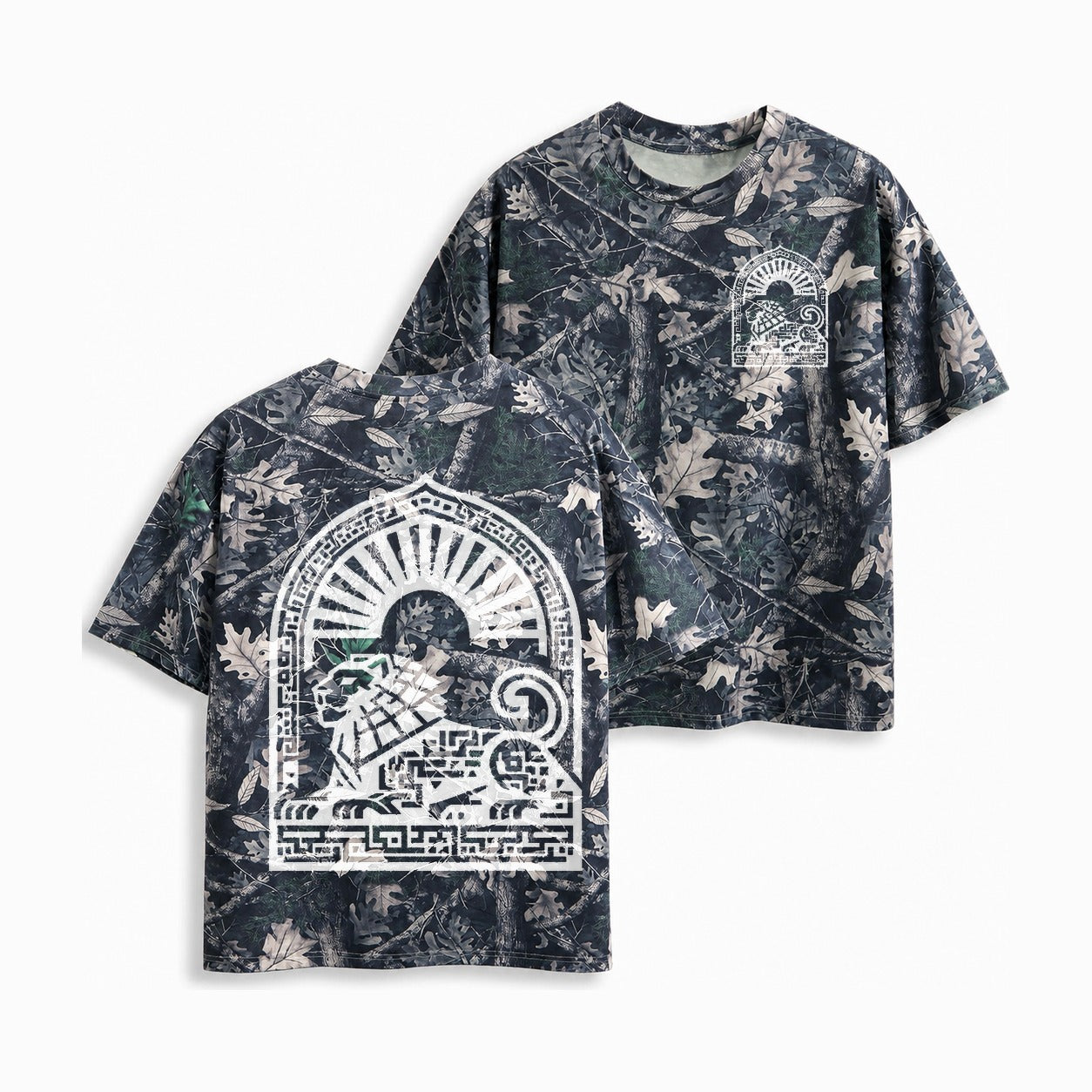 Persian Lion Arch Camo T-Shirt – Dark Gray