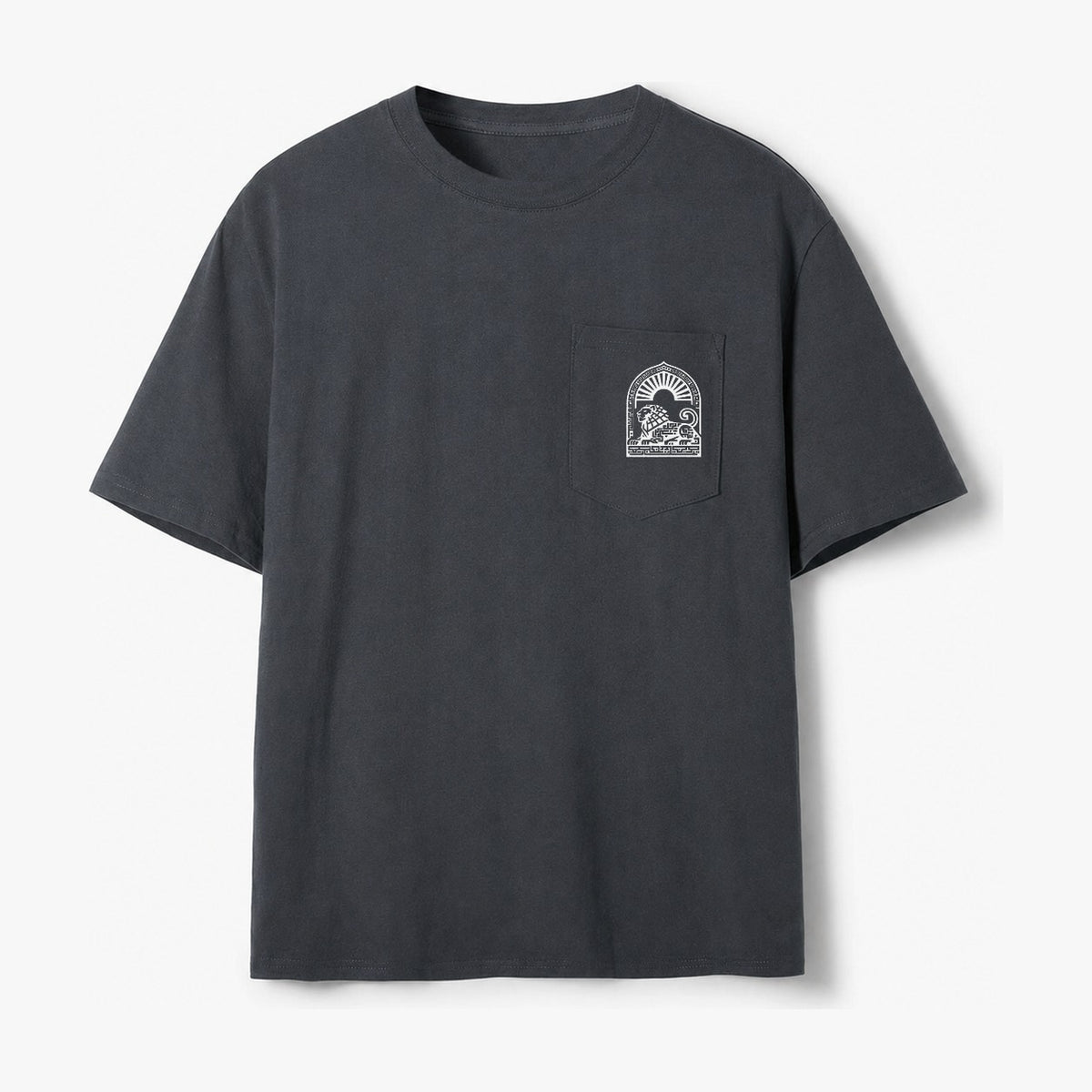 Persian Lion Arch Pocket T-Shirt – Dark Grey
