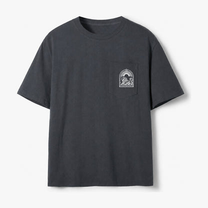 Persian Lion Arch Pocket T-Shirt – Dark Grey