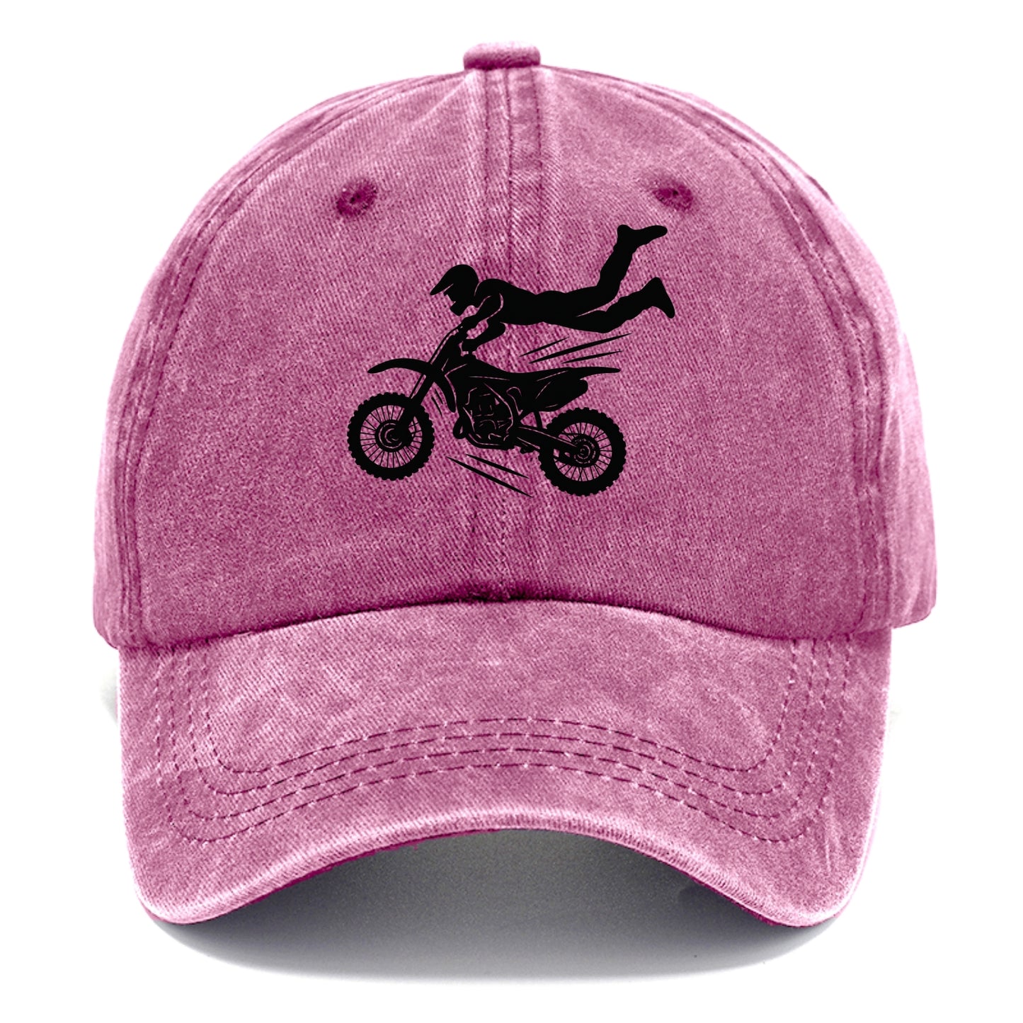 Motocross rider airborne trick - Classic Cap - Dusty Rose(Rose)