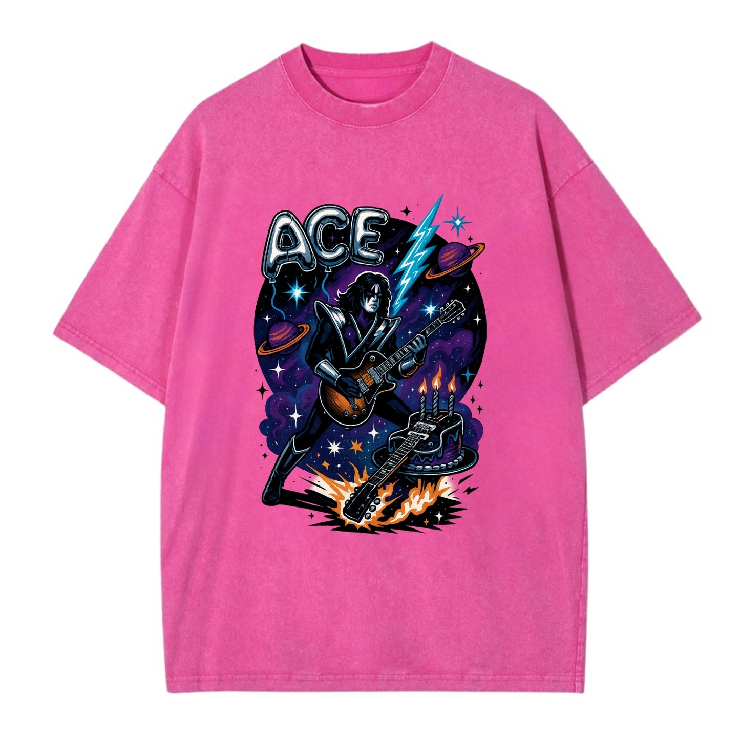 Ace Birthday Celebration - Vintage T-shirt - Dusty Rose(Rose)