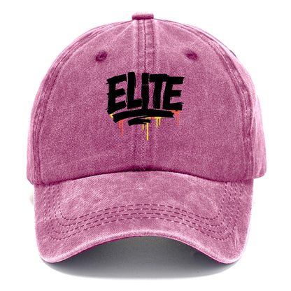 Bold typography design - "ELITE" - top tier, highest level - Classic Cap - Dusty Rose(Rose)