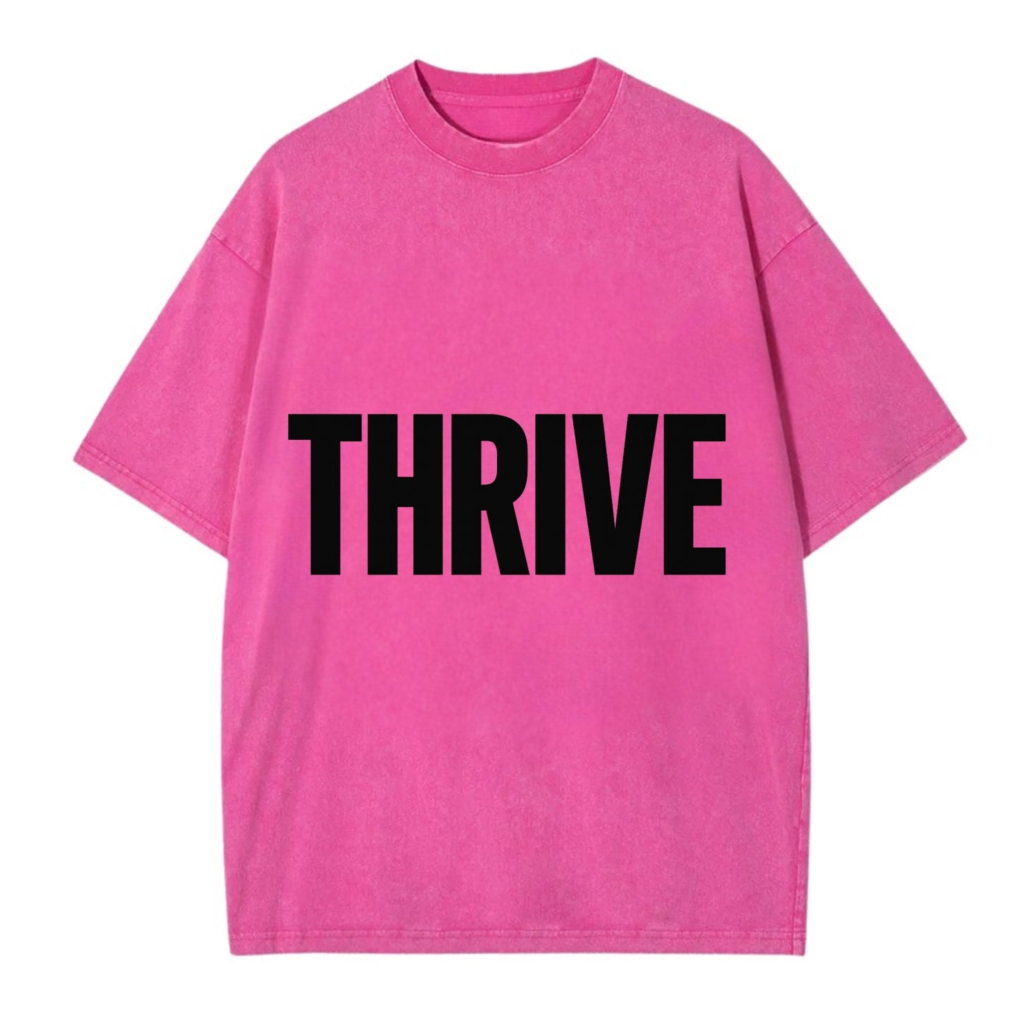 Bold typography design - "THRIVE" - flourishing, doing well - Vintage T-shirt - Dusty Rose(Rose)