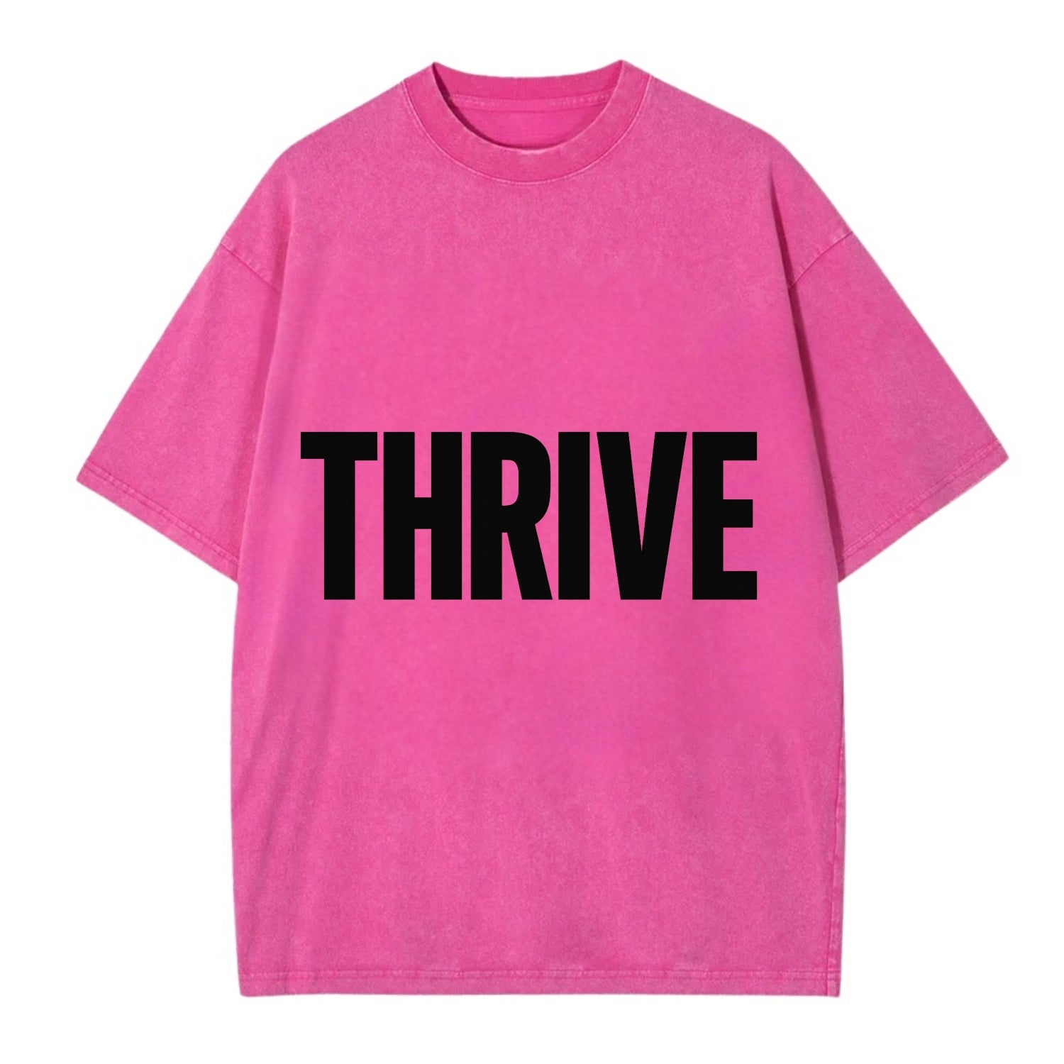 Bold typography design - "THRIVE" - flourishing, doing well - Vintage T-shirt - Dusty Rose(Rose)