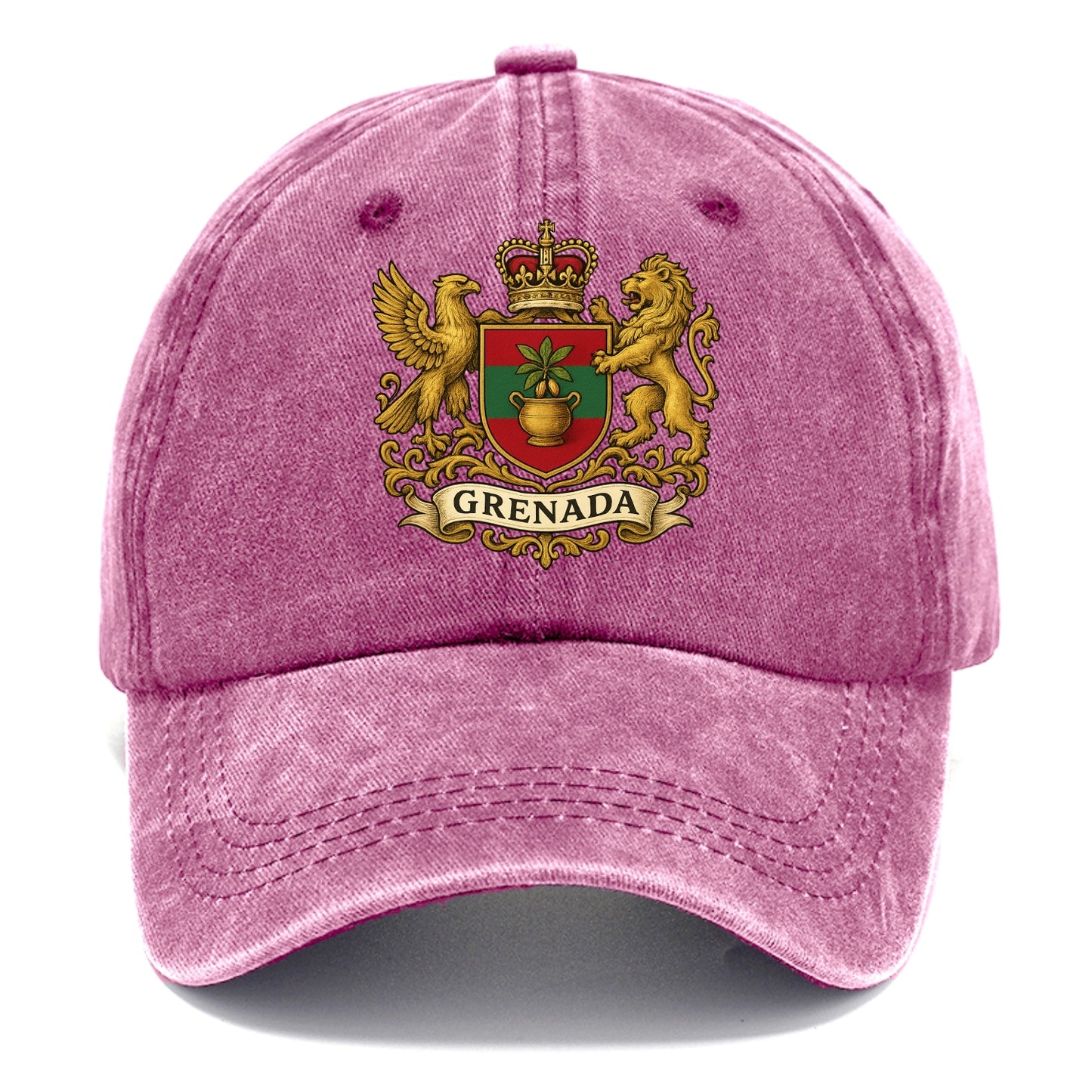 Grenada Heritage Badge  - Classic Cap - Dusty Rose(Rose)