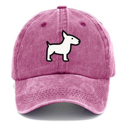 Bull Terrier - White egg-shaped head flat side profile - Classic Cap - Dusty Rose(Rose)