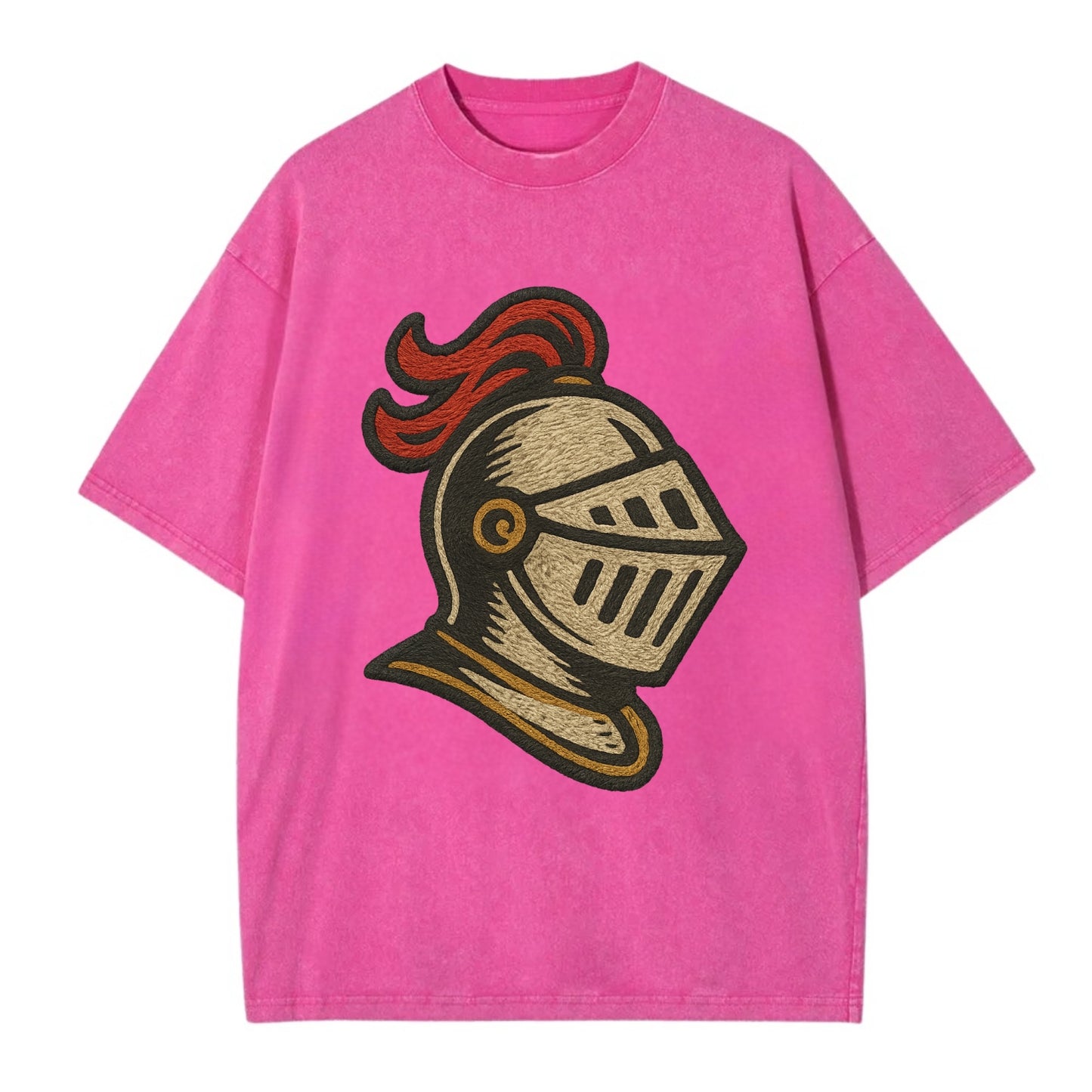 Knight Helmet  - Vintage T-shirt - Dusty Rose(Rose)