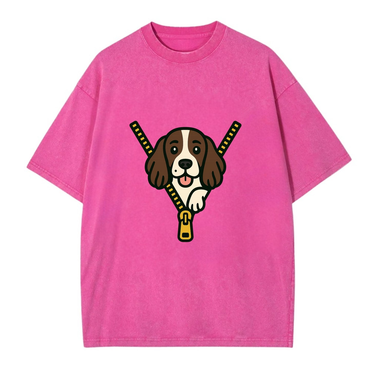 English Springer Spaniel - Vintage T-shirt - Dusty Rose(Rose)