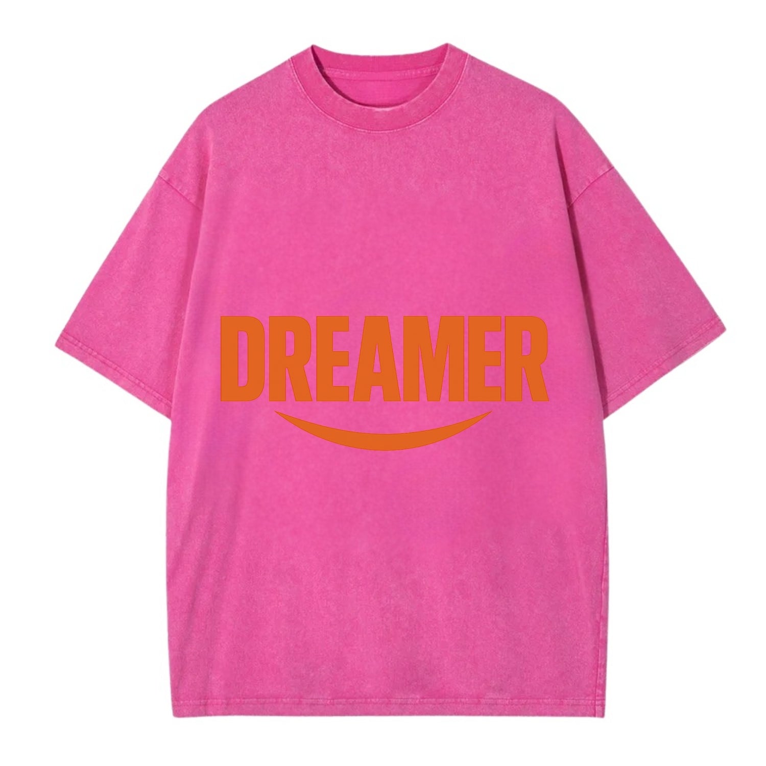 Bold typography design - "DREAMER" - imagination, seeing possibilities - Vintage T-shirt - Dusty Rose(Rose)