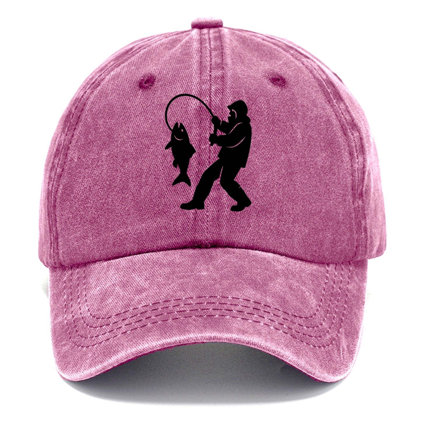 Alaskan fisherman hauling catch - Classic Cap - Dusty Rose(Rose)