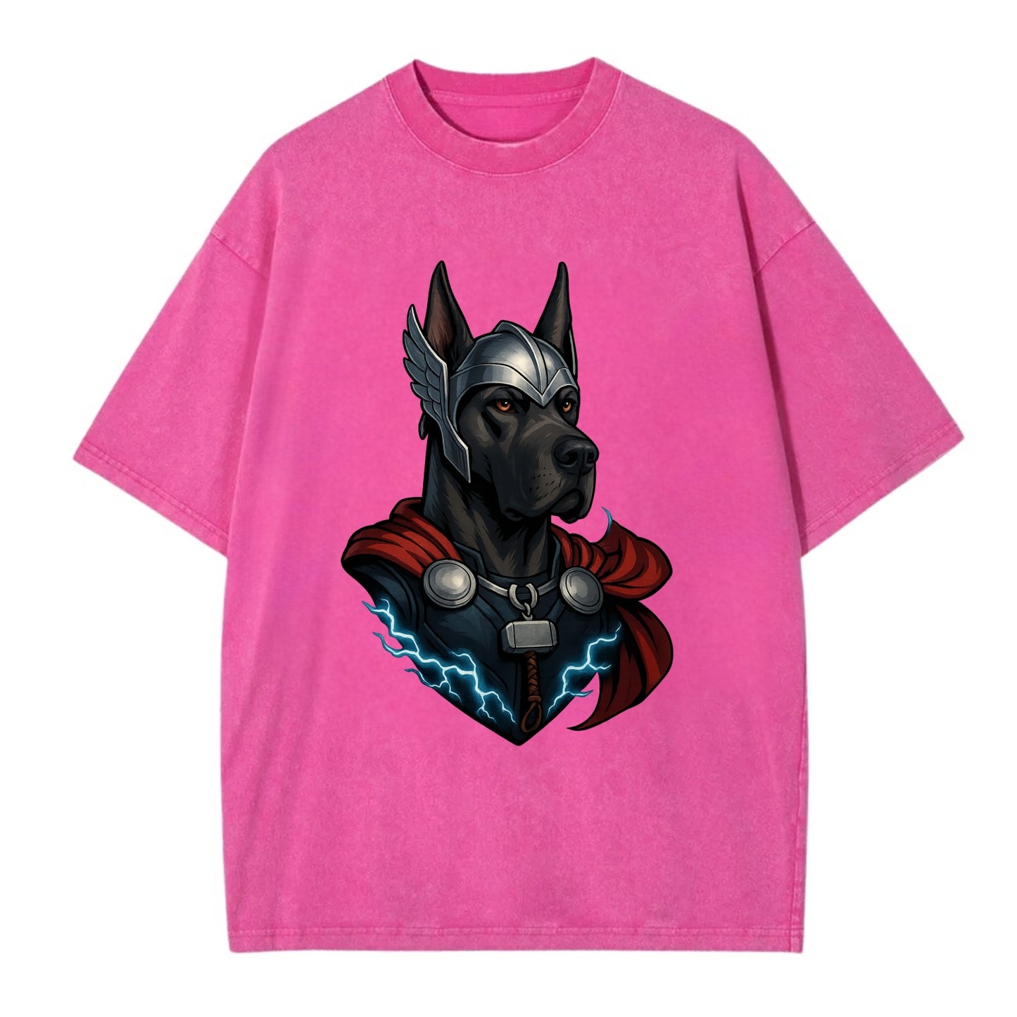 Great Dane Thor  - Vintage T-shirt - Dusty Rose(Rose)