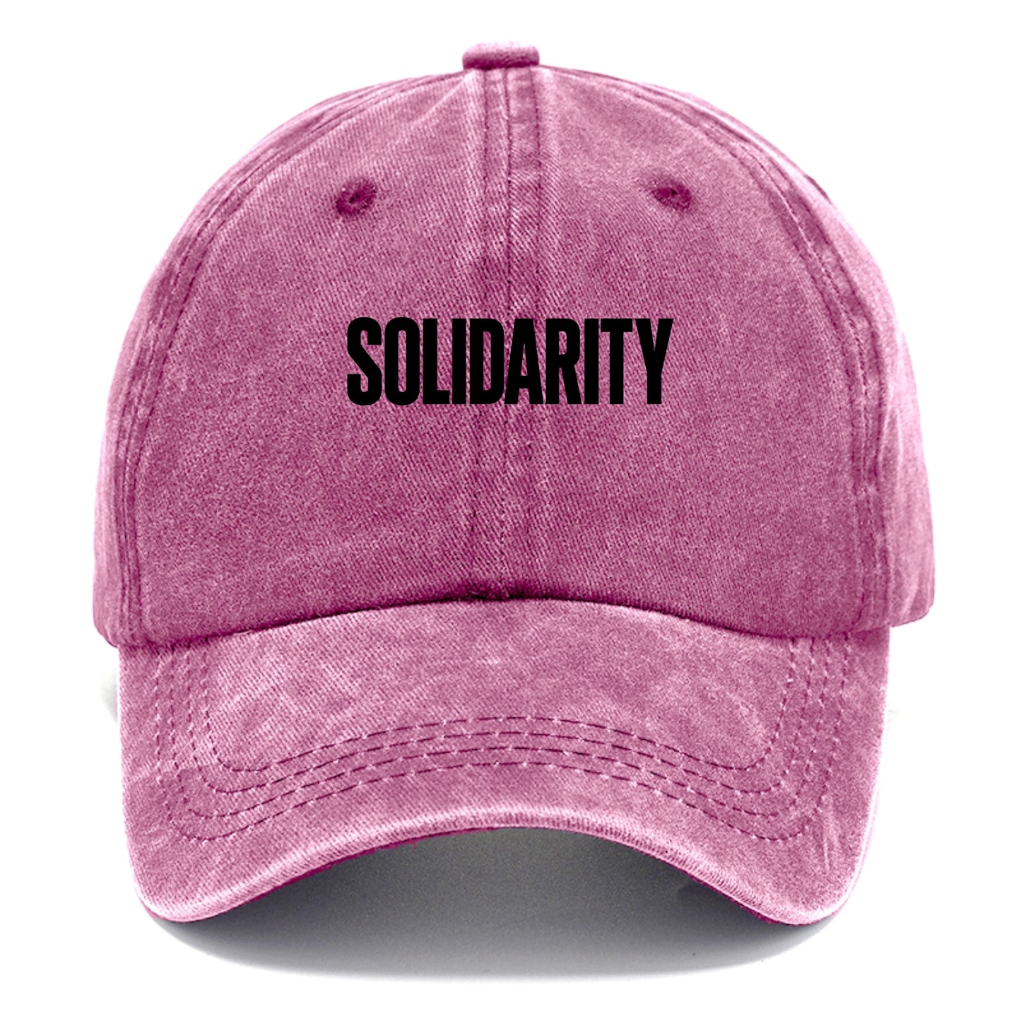 Bold typography design - "SOLIDARITY" - standing together, support - Classic Cap - Dusty Rose(Rose)
