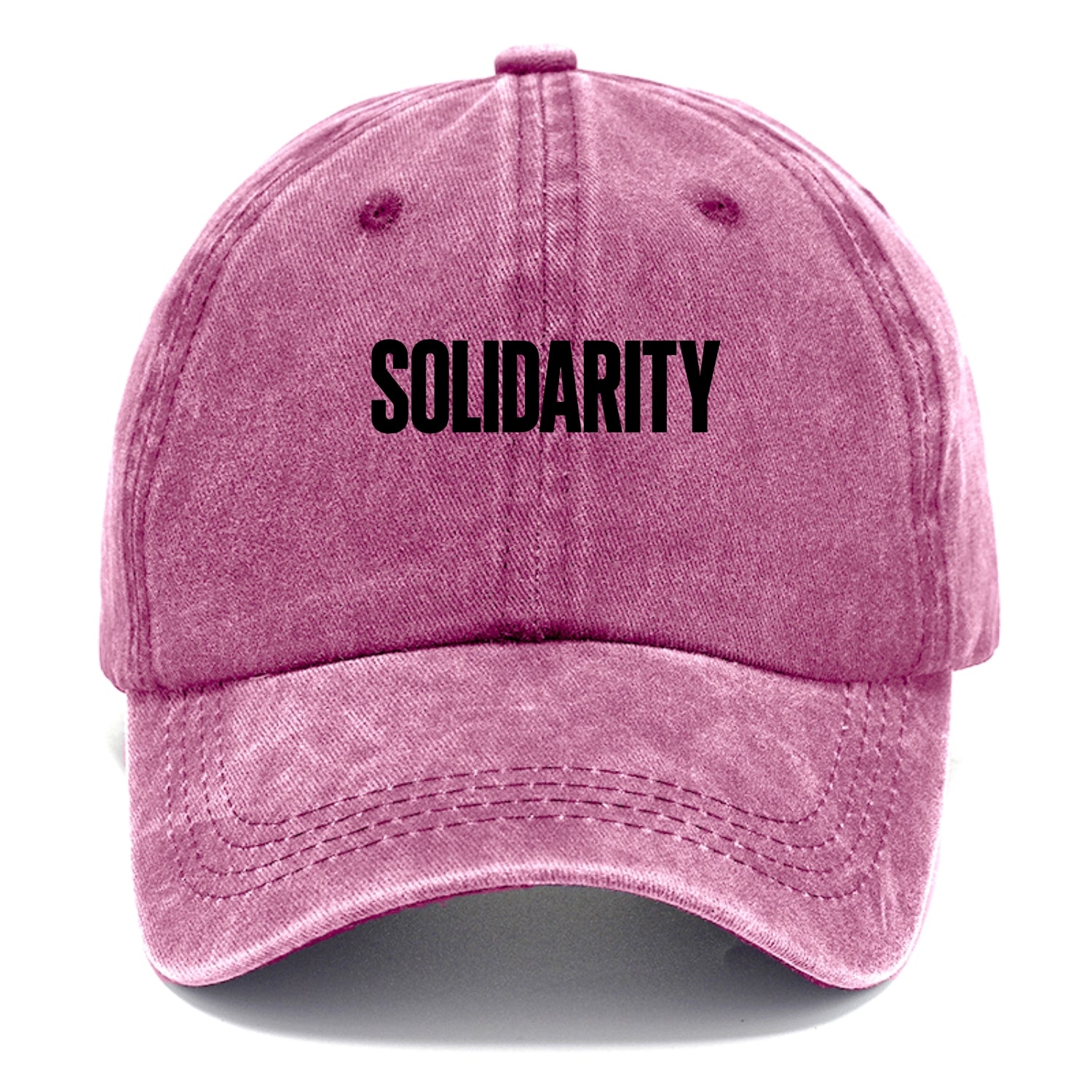Bold typography design - "SOLIDARITY" - standing together, support - Classic Cap - Dusty Rose(Rose)
