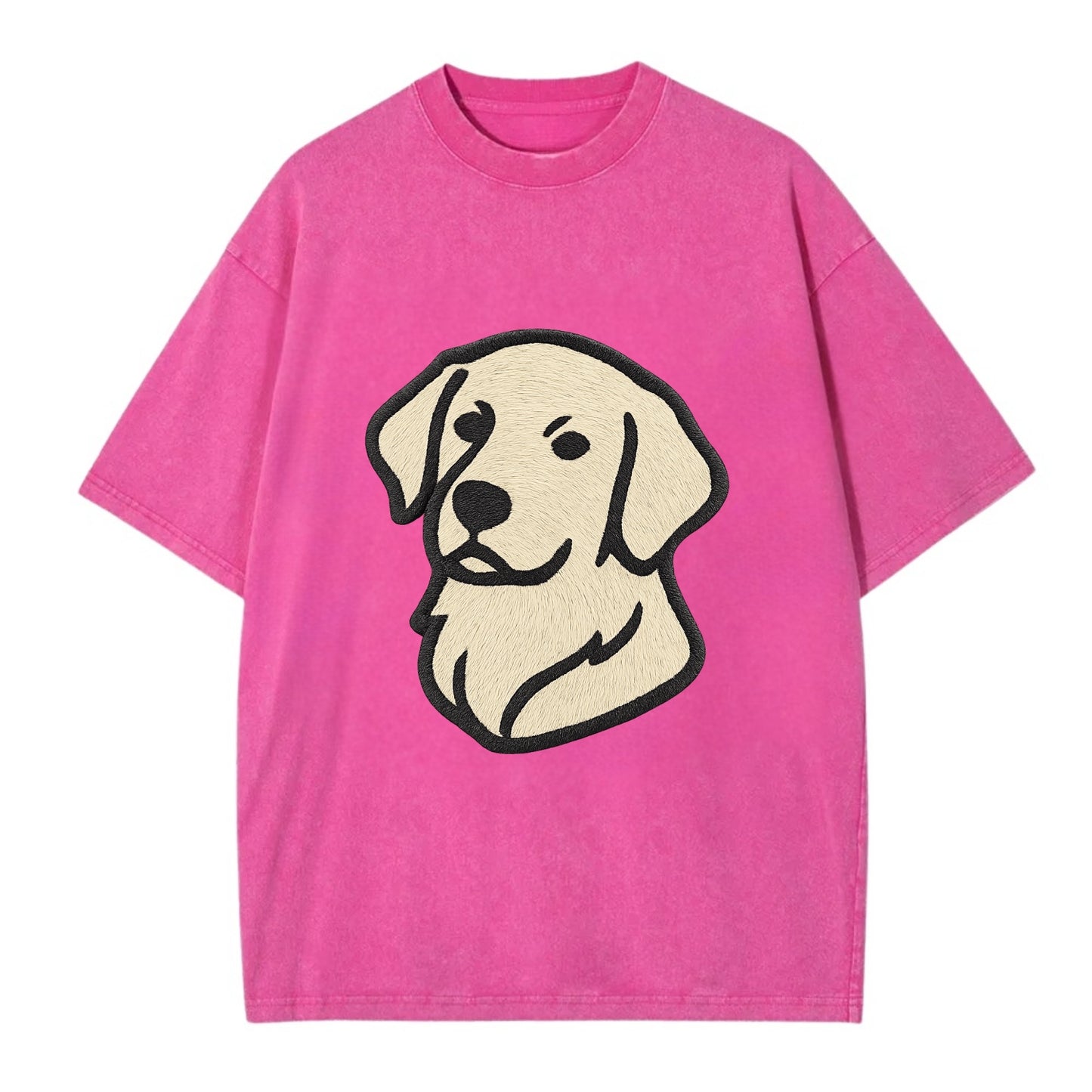 Golden Retriever - Head tilt curious pos Vintage T-shirt - Dusty Rose(Rose)