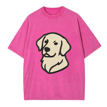 Golden Retriever - Head tilt curious pos Vintage T-shirt - Dusty Rose(Rose)