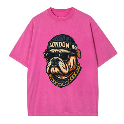 London Bulldog - Vintage T-shirt - Dusty Rose(Rose)