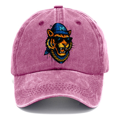Memphis Tiger wearing Memphis beanie with M patch - Classic Cap - Dusty Rose(Rose)