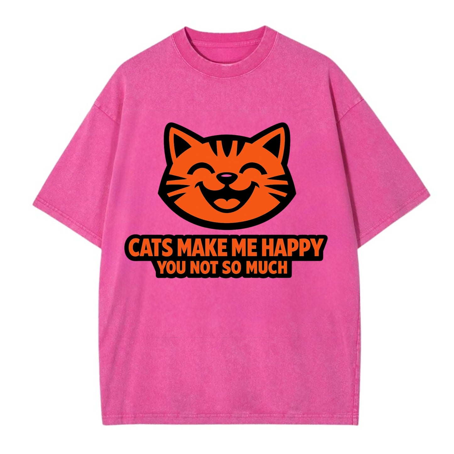 Feline Joy and Sassy Truths - Vintage T-shirt - Dusty Rose(Rose)