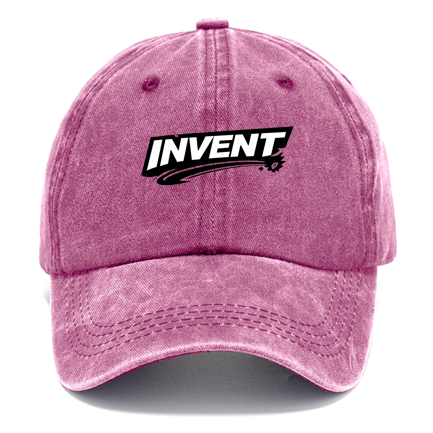 Bold typography design - "INVENT" - creating new things, originating - Classic Cap - Dusty Rose(Rose)