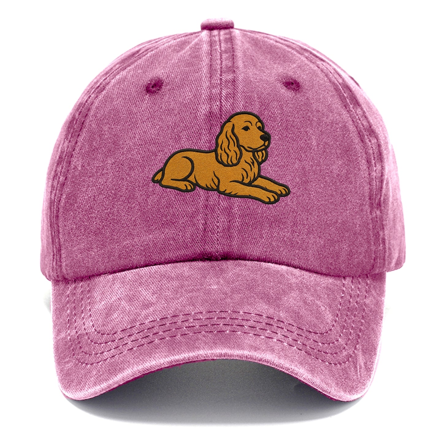 Cocker Spaniel - Golden colored relaxed Classic Cap - Dusty Rose(Rose)