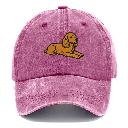Cocker Spaniel - Golden colored relaxed Classic Cap - Dusty Rose(Rose)