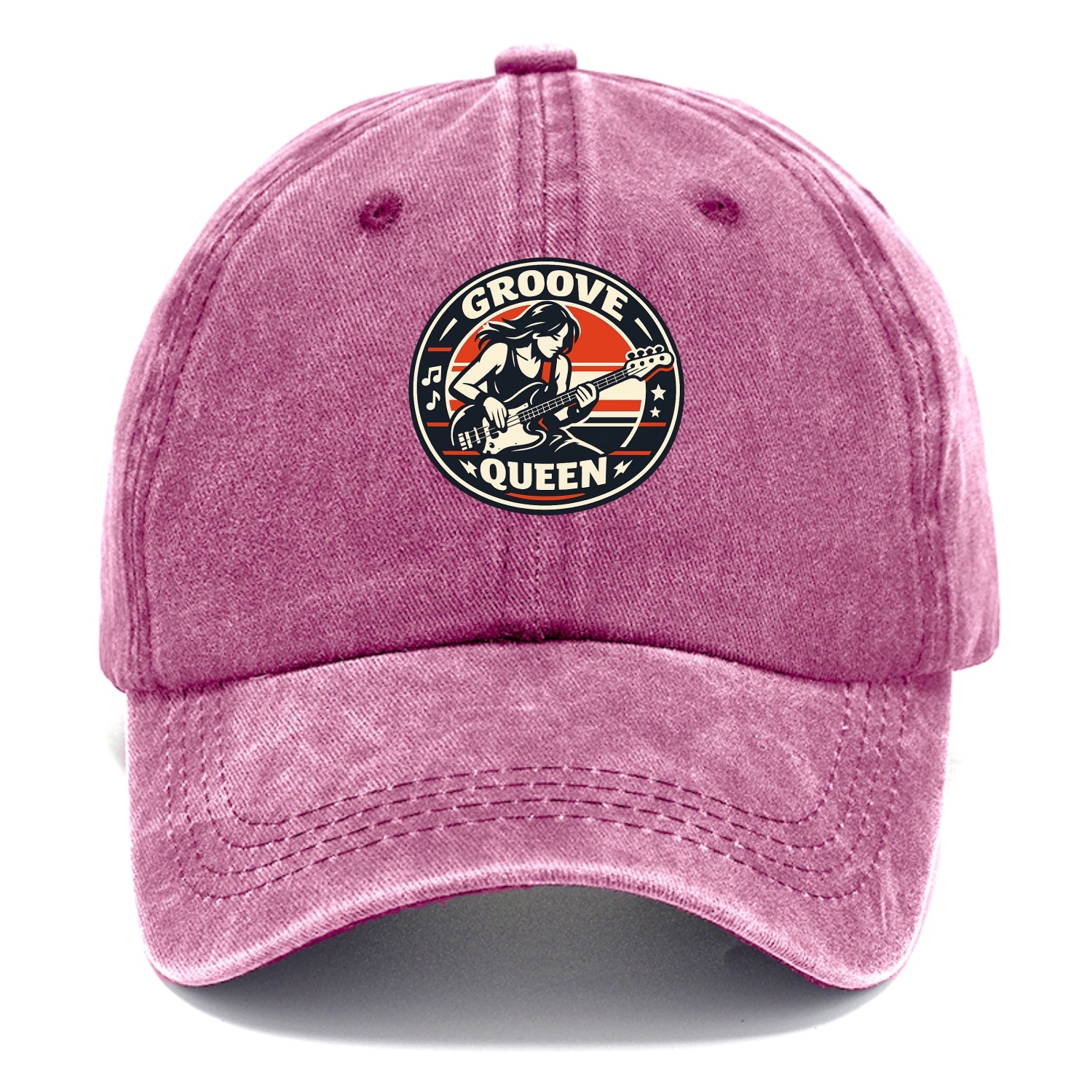 Groove Queen Emblem - Classic Cap - Dusty Rose(Rose)