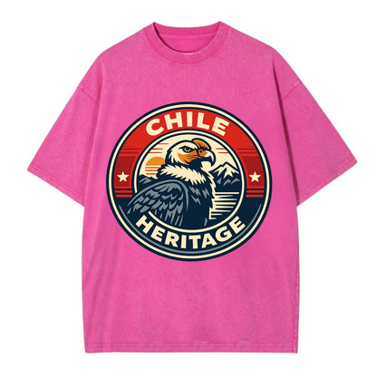 Andean Spirit Emblem - Vintage T-shirt - Dusty Rose(Rose)