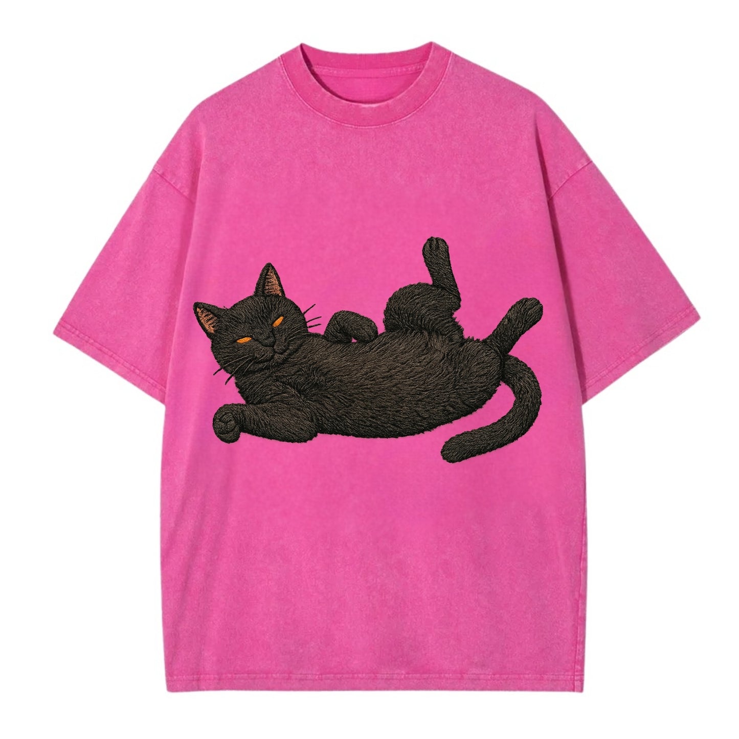 Bombay  fully relaxed sprawled out embro Vintage T-shirt - Dusty Rose(Rose)