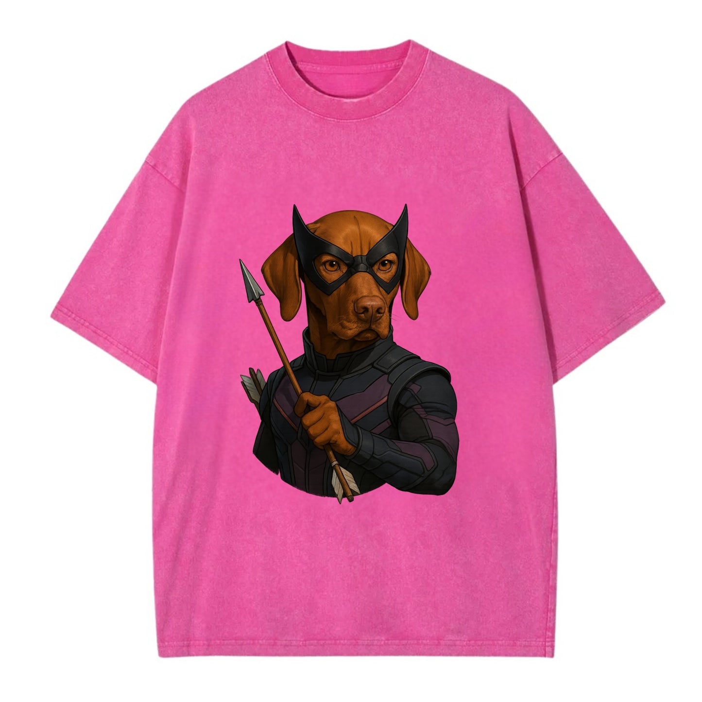 Vizsla Hawkeye  - Vintage T-shirt - Dusty Rose(Rose)
